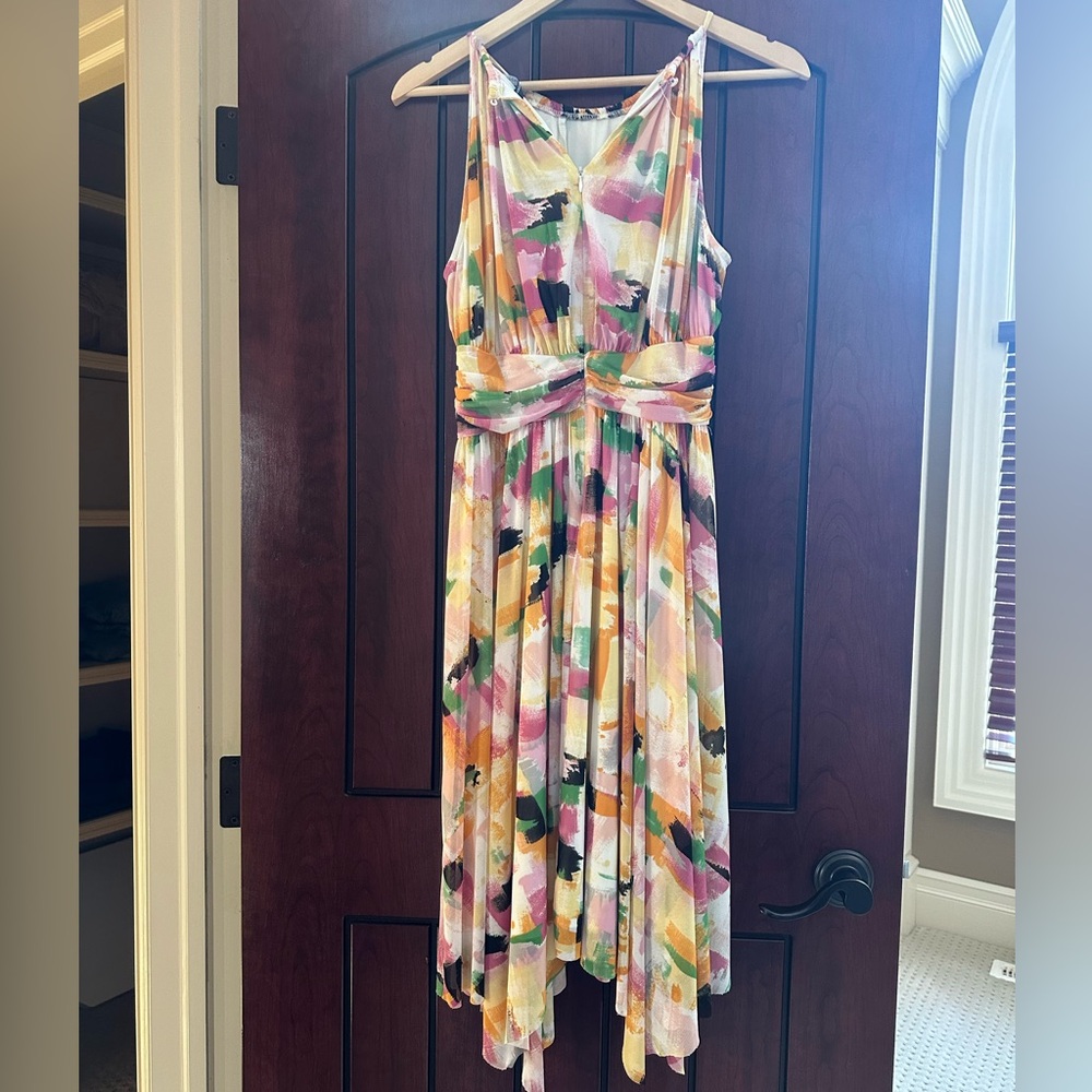 Multicolor Sleeveless Women's Dress